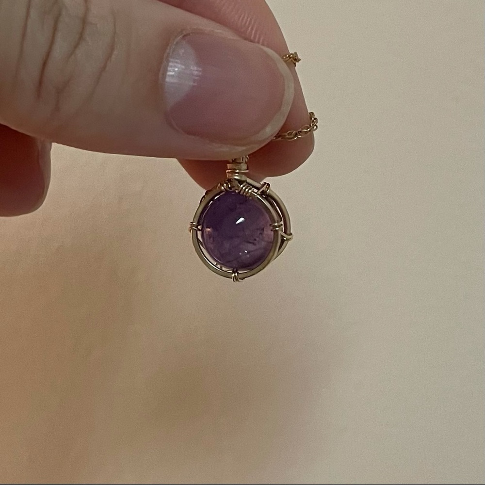 Handmade Amethyst necklace